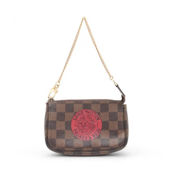 Louis Vuitton Damier Ebene T & B Mini Pochette Accessoires - Picture 1 of 9